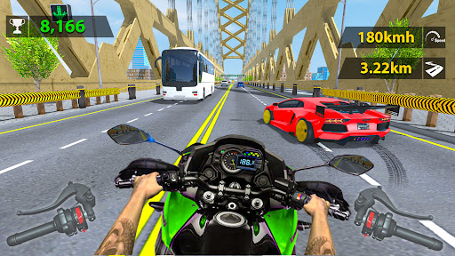Bike Rider Highway Racing Game Screenshot 1